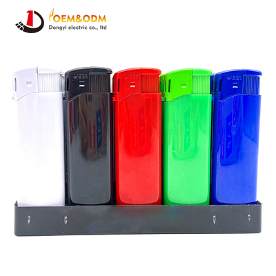 Dongyi 2025 OEM 82mm Bright-coloured Lighters Cigar Smoking Electric Custom Logo Gas Cigarette Lighter