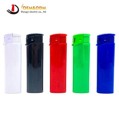 Dongyi 2025 OEM 82mm Bright-coloured Lighters Cigar Smoking Electric Custom Logo Gas Cigarette Lighter
