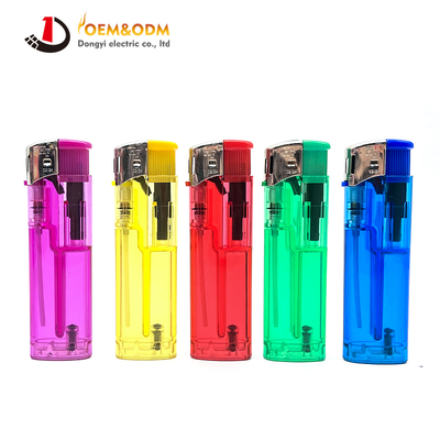 Dongyi 2025 OEM 82mm Refillable Pretty Colors Lighters Cigar Smoking Electric Custom Logo Gas Cigarette Lighter