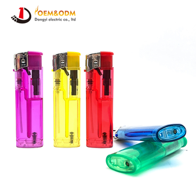 Dongyi 2025 OEM 82mm Refillable Pretty Colors Lighters Cigar Smoking Electric Custom Logo Gas Cigarette Lighter