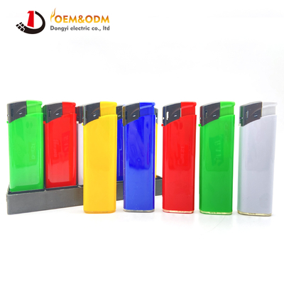 Dongyi 2025 OEM 81mm Disposable Colorful Electronic Lighters Cigar Smoking Electric Custom Logo Gas Cigarette Lighter