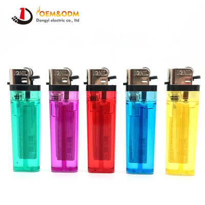 Dongyi 2025 OEM 80mm Disposable  Plastic Flint Lighters Cigar Smoking Electric Custom Logo Gas Cigarette Lighter