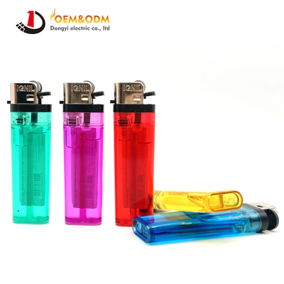 Dongyi 2025 OEM 80mm Disposable  Plastic Flint Lighters Cigar Smoking Electric Custom Logo Gas Cigarette Lighter