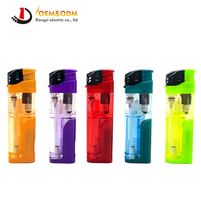 Dongyi 2025 OEM 82mm  Refillable Lighters With LED Cigar Smoking Electric Custom Logo Gas Cigarette Lighter