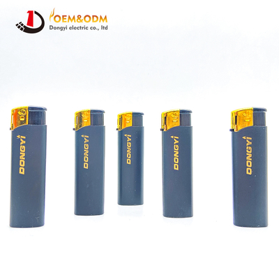 Dongyi 2025 OEM 82mm Plastic Material Refillable Lighters Cigar Smoking Electric Custom Logo Gas Cigarette Lighter