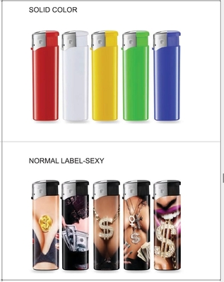 High Quality CR Children Resistance Eletronic Lighter With Sticker