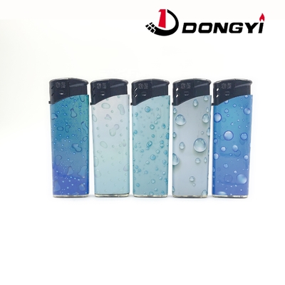 CR Wholesale Promotional Electric Gas Lighter with Frost Painting