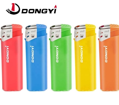 CR Wholesale Promotional Electric Gas Lighter with Frost Painting