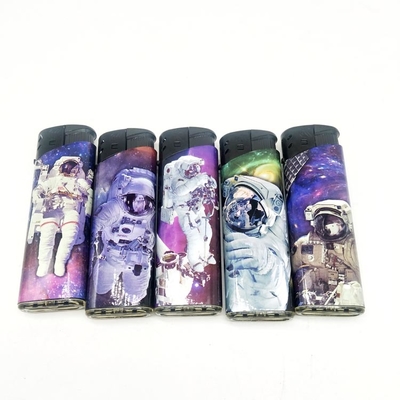Astronaut Labels Black Windcap Cigarette Lighter