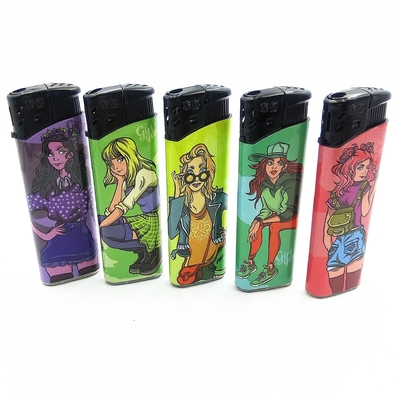 Different Styles High Quality Electric Lighter with Labels