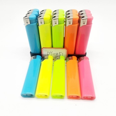 Solid 5 Colors Lighter Cases DY-051 Electric Gas Lighter for Printing