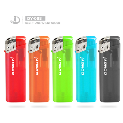 Euro Standard Semi-transparent Electronic Gas Lighter with Good Price