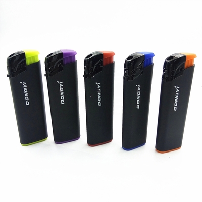 Black Windcap Colorful Press Button DY-068 Electric Gas Lighter