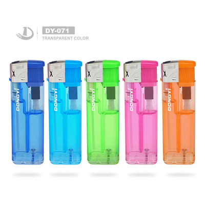 Promotional Price DY-071 Black Windcap Black Press Button Electric Gas Lighters with Lovely Labels