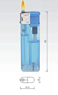 Promotional Price DY-071 Black Windcap Black Press Button Electric Gas Lighters with Lovely Labels