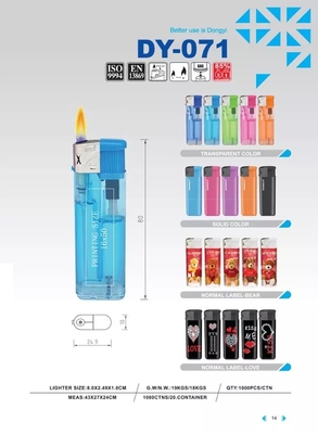 DY-071 Soft Flame Refillable Type Electric Gas Lighter