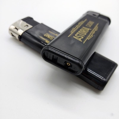 DY-071 Black Body Electric Lighters with Gas for Printing