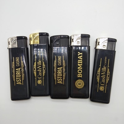 DY-071 Black Body Electric Lighters with Gas for Printing