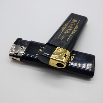 DY-071 Black Body Electric Lighters with Gas for Printing
