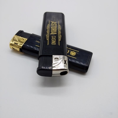 DY-071 Black Body Electric Lighters with Gas for Printing