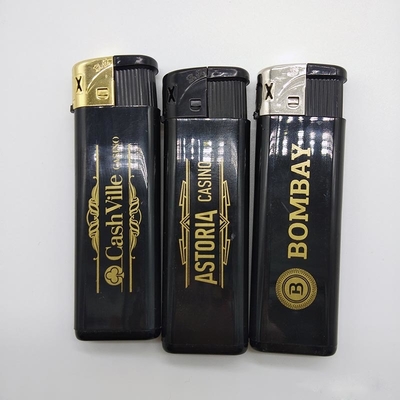 DY-071 Black Body Electric Lighters with Gas for Printing