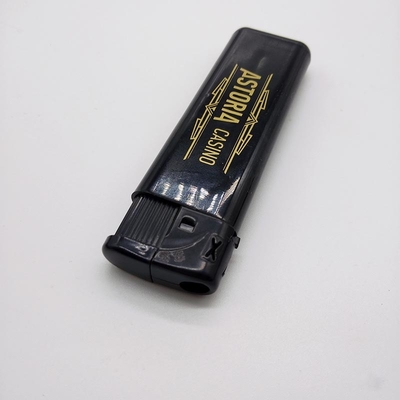DY-071 Black Body Electric Lighters with Gas for Printing